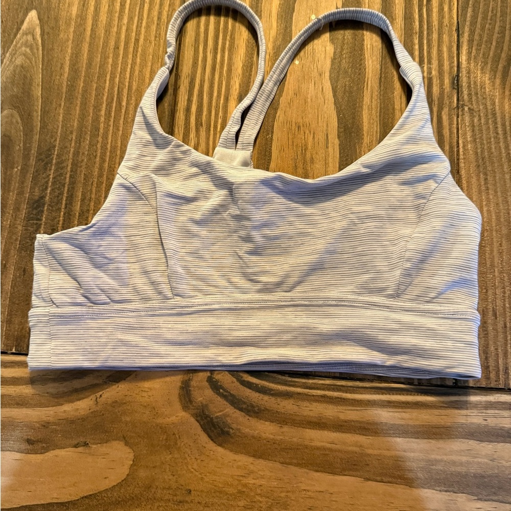Women's Gray Striped Bralette